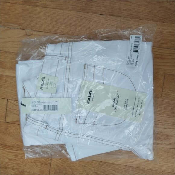 *ROLLA'S Dallas Bootcut White Jeans size 24 - Picture 4 of 6